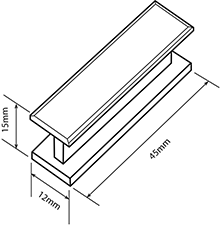 Door I Handle Clear Acrylic Au Made