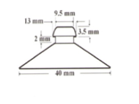 Suction Cup 40mm dia PVC No Hook