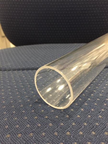 Tube Extruded 30mm x 26mm x 2000mm Clear Acrylic Metric