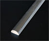 Half Round 3/4" x 6' (19.05mm x 1830mm) Rod Extruded Clear Acrylic