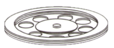 Lazy Susan Clear Acrylic 140mm dia x 12mm
