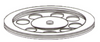 Lazy Susan Clear Acrylic 215mm dia x 13mm