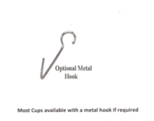 Suction Cup 60mm dia PVC with Metal Hook